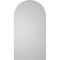 Ekena Millwork Round Top Surface Mount PVC Gable Vent: Non-Functional, w/ 3-1/2"W x 1"P Standard Frame, 14"W x 26"H GVPRT14X2601SN - alternate 4